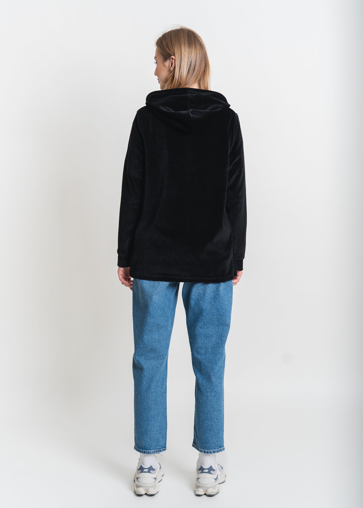 Umstands- und Still-Hoodie 2 in 1 schwarzer Samt