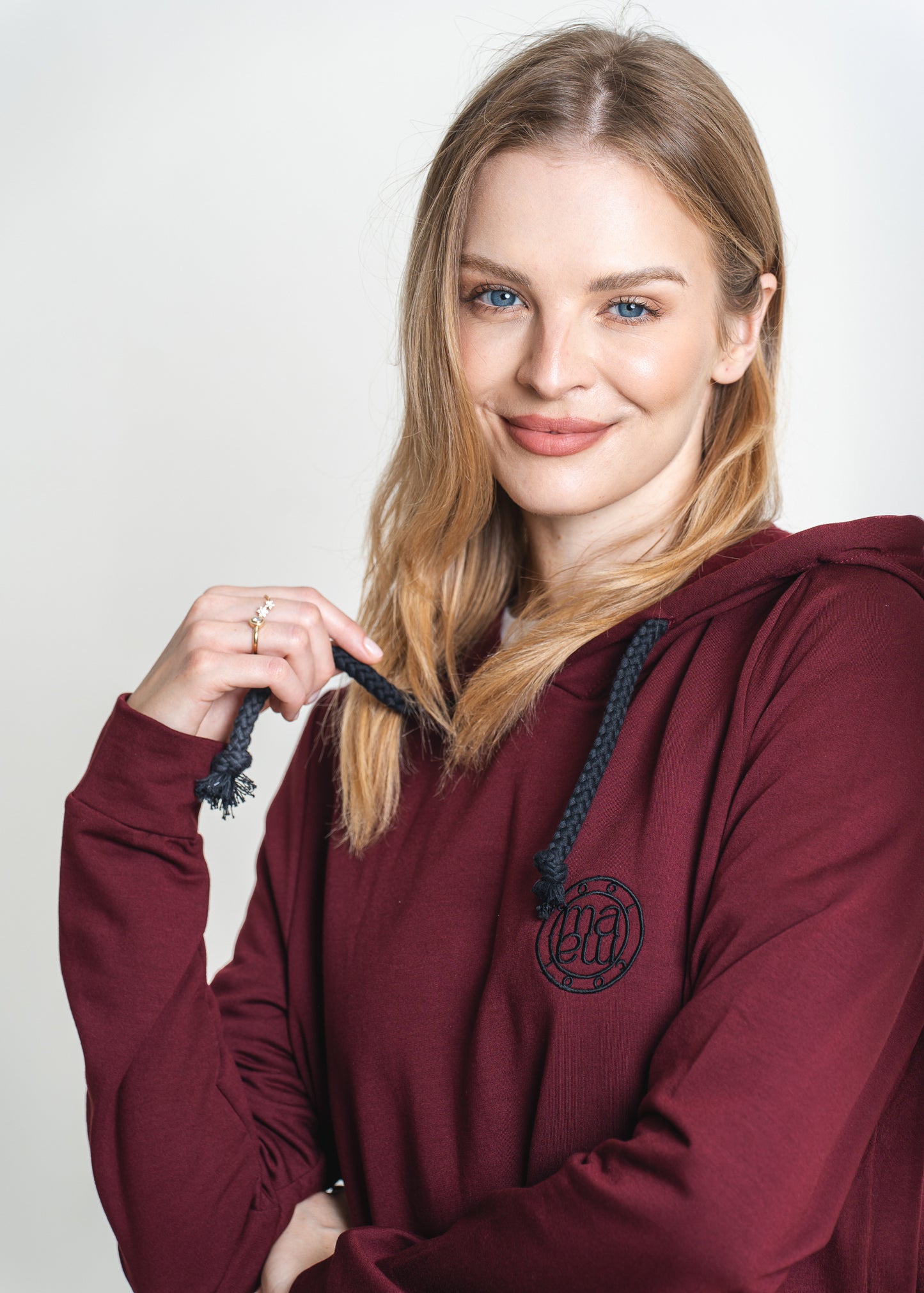 Mutterschaft & Stillen Hoodie 2 in 1 burgund