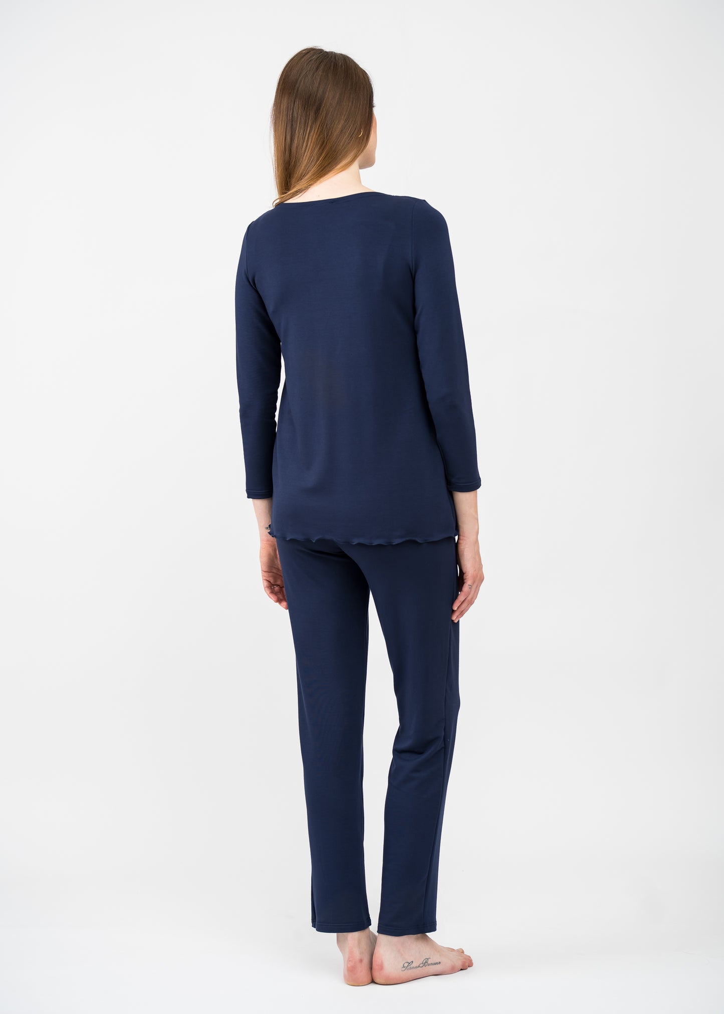 Umstands- und Still-Pyjama  2 in 1 Lange Ärmel marineblau