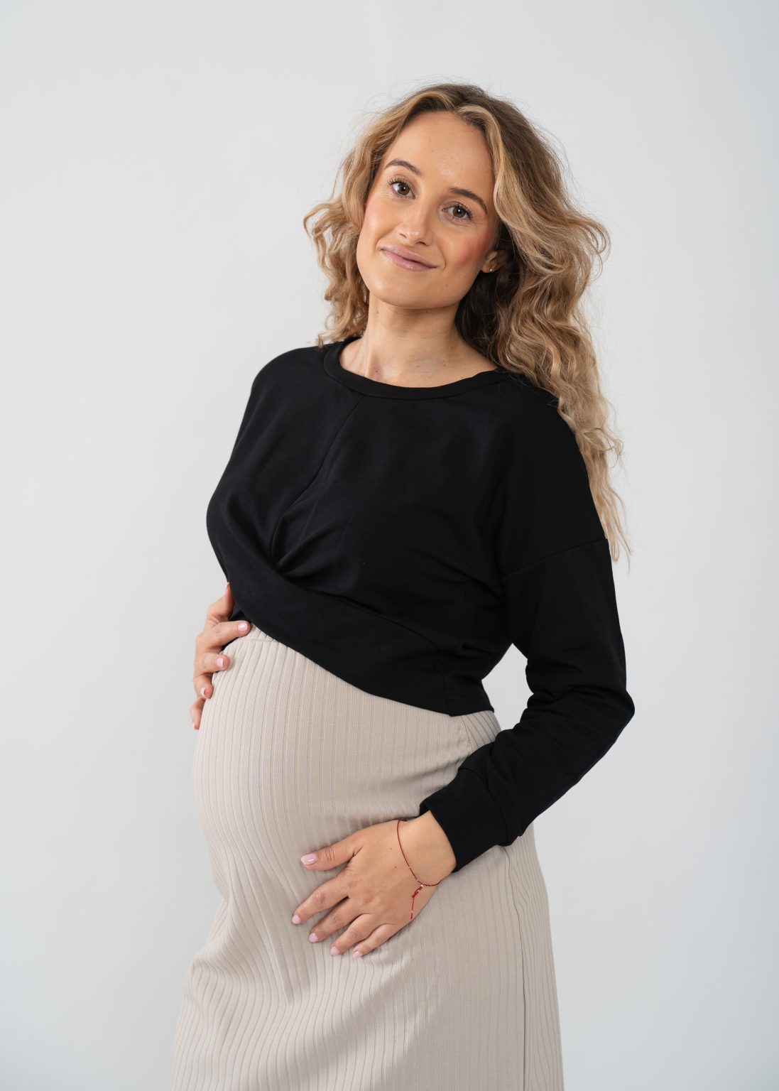 Kurzes Baumwoll-Sweatshirt