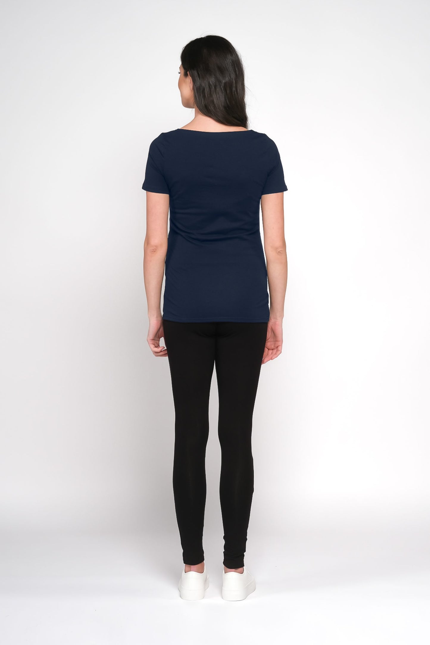 Still-T-Shirt navy blau